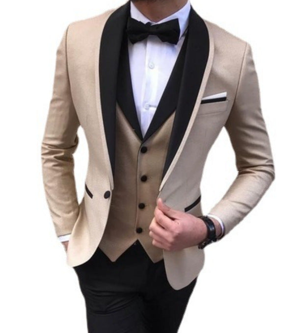 3 Piece Suit Slim Fit Formal Wedding Suits Men's-1