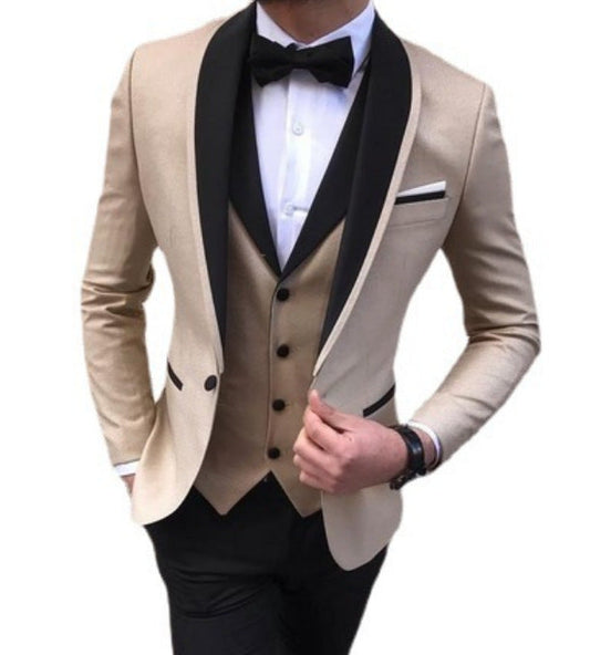3 Piece Suit Slim Fit Formal Wedding Suits Men's-1